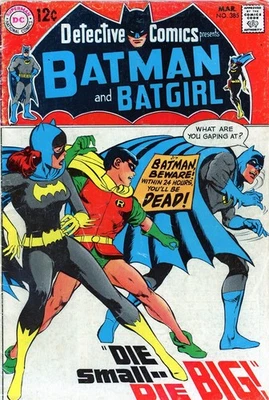 Detective Comics #385 DC Comic 1969 Silver Age Batman/Batgirl -Neal Adams!! - Image 1 of 2
