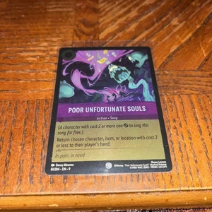 Disney Lorcana TCG Ursula's Return Poor Unfortunate Souls Cold Foil Karte 60/204 - Bild 1 von 2