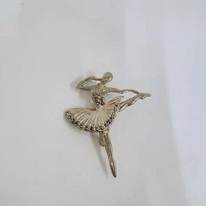Vintage Sterling Silber Ballerina Brosche - Bild 1 von 6