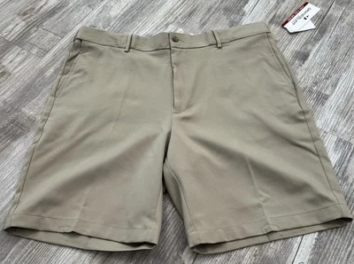 Grand Slam Performance Shorts Men's Size 40 Natural Stretch Beige Wicking UPF 50 - Image 1 of 4