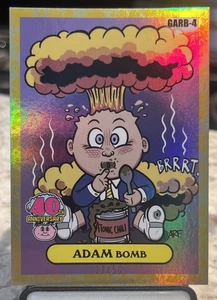 2025 Topps Worst Of Garbage Pail Kids Gold /50 Adam Bomb Garbahj Art Fuentes - Picture 1 of 2