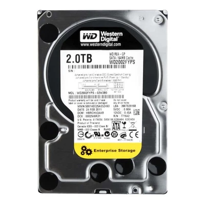 Wd Re4 Hard Disk Hdd 2tb 2000gb 3,5" Sata Interno Computer Fisso  Ricondizionato - Immagine 1 di 2