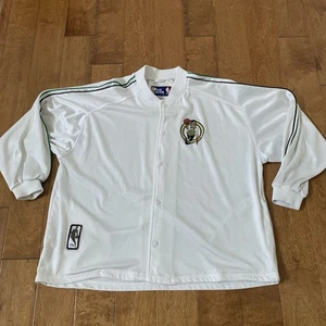 Vintage Pro Player Jacket Jersey Men's XXL White Boston Celtics Embroidered Y2k - Picture 1 of 12