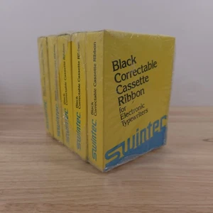 Lot 5 Swintec SW999 SWS-0999 Black Correctable Cassette Ribbons 8000 Series NOS - Picture 1 of 5