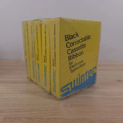 Lot 5 Swintec SW999 SWS-0999 Black Correctable Cassette Ribbons 8000 Series NOS - Image 1 of 4