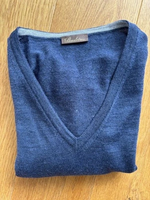 STENSTRÖMS Zegna-Merinowolle Pullover Marineblau Gr.  XL - Bild 1 von 4