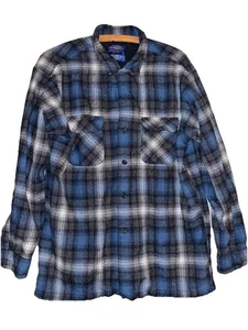 Pendleton The Original Board Shirt Jac Mens L USA Virgin Wool Flannel Plaid - Picture 1 of 11