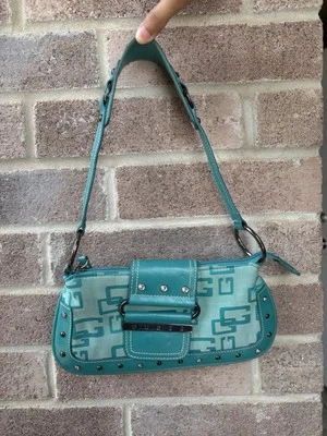 Bolso de hombro pequeño vintage GUESS verde para mujer Foto 1 de 4