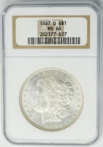 1887-O Morgan Silver Dollar $ MS64 NGC 950572-97 - Picture 1 of 3