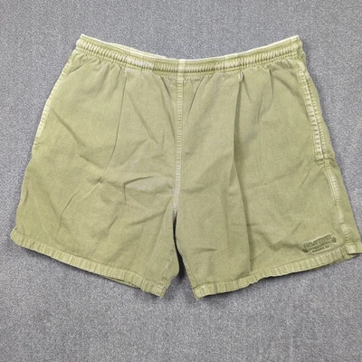 Crazy Shirts Hawaii Hemp Dyed Pull-On 6" Shorts Mens L Green Drawstring Cotton - Image 1 of 4