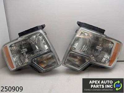 Juego de faros halógenos tipo reflector derecho izquierdo Ford F-150 2009-2012 OEM 3,5 L Foto 1 de 4