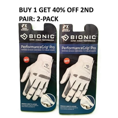 BOGO 40% Off - Performance Grip Pro Bionic Golf Glove Mens Left Hand Glove - Image 1 of 3