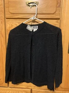 super rare vintage versace young black cardigan girls 10 authentic genuine nwt - Picture 1 of 4