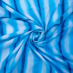 Abito bambino leggero cotone indiano tie dye stampa sanganeri tessuto da cantiere - Foto 1 di 5