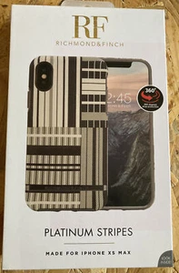 COQUE IPHONE XS MAX RICHMOND & FINCH PLATINUM STRIPE - PLATINUM STRIPES - Photo 1/7