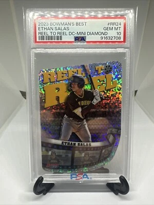 2023 Bowman's Best Ethan Salas Reel to Reel Mini Diamond Die Cut PSA 10 #RR24 - Image 1 of 2