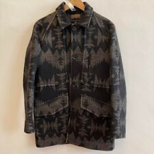 pendleton jacket Men Size S black Chimayo pattern wool coat