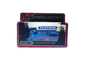 (1) Y-27 MatchBox Models Of YesterYear 1922 Foden Steam Lorry Pickfords - Picture 1 of 12