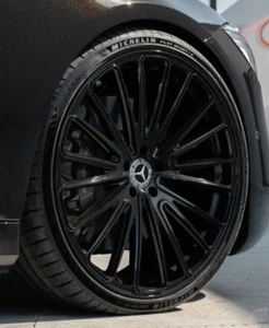 22" Blaque Diamond BD-715 Gloss Black Wheels for Benz GLA35 GLA250 GLC300 GLC43 - Picture 1 of 11