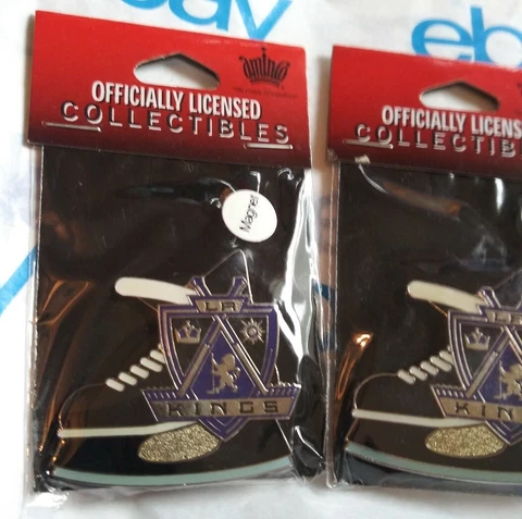 2 Vintage RARE NHL LA Los Angeles KINGS Hockey BLADES Magnets MAGNET Bundled Lot Cover
