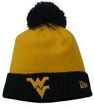 West Virginia Mountaineers NCAA New Era Color Chill Pom Knit Beanie Winter Hat 