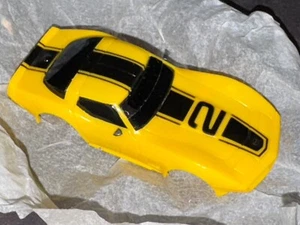 NOS TYCO ‘79 CORVETTE YELLOW /BLACK STRIPE #2 Body w/ Mirrors - NEW - Picture 1 of 5