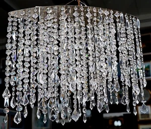 AXO MARILYN 66 LAMPADARIO SOSPENSIONE  IN CRISTALLO  E METALLO CROMATO LED - Imagen 1 de 4