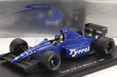 Spark S1641 Tyrrell 018 Mexico GP 1989 Michele Alboreto 1/43 - Immagine 1 di 2