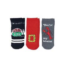 Friends - Women's No Show Socks - comfy and colorful - 3-Pack - Size 4-10 -