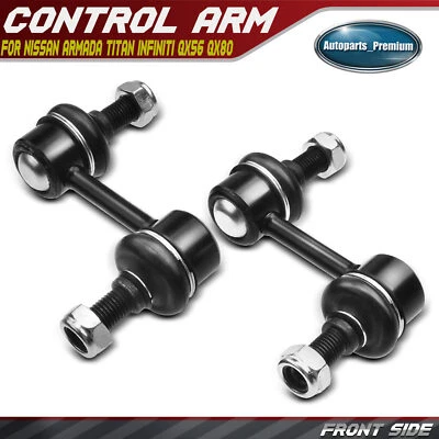 2 件前稳定器 Sway 杆端链接适用于英菲尼迪 QX56 QX80 日产 Armada Titan — 第 1/4 张图片