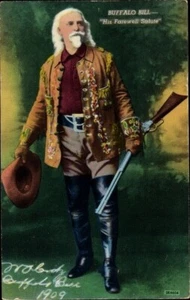 BUFFALO BILL, Colonel William Frederick Cody, Portrait, Auto-Signed, Exc. - Bild 1 von 2