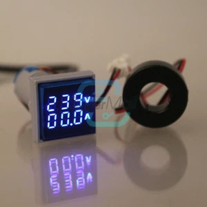 AC 50-500V 0-100A Digitales Dual-LED-Display 100V 220V Voltmeter Amperemeter GR - Bild 1 von 7