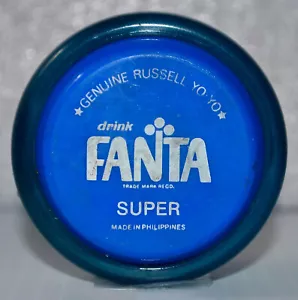 1970 Philippines FANTA Coca Cola SUPER Fiberglass Rim Genuine Russell Yo-Yo BLUE - Picture 1 of 5