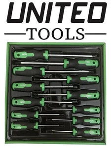 Magnetic TORX Screwdriver Set 12pc Star Tork Tool Set T6 - T45 Torx Drive Hex - Picture 1 of 3