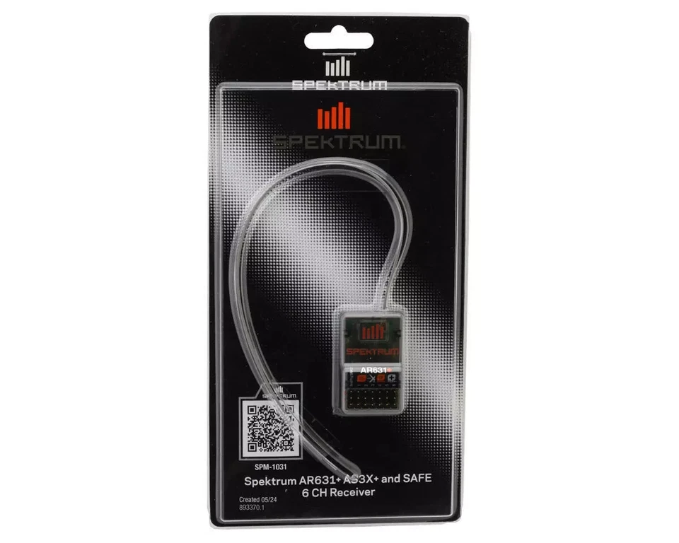 Spektrum RC AR631+ DSMX 6-Channel Aircraft Telemetry Receiver SPM1031 SPM-1031 - Image 1 of 4