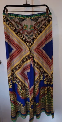 Flying Tomato Palazzo Rayon Wide Flare Leg Pants Boho Gypsy Hippie Artsy Sz L - Image 1 of 4