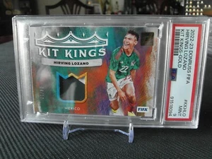 Hirving Lozano 2022-23 Donruss Kit Kings - Mexico - graded PSA 9 MINT Gold /10 - Picture 1 of 3