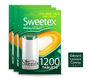 Sweetex Tablets, Zero Calorie, 1200 Tablets X 3, 3600 Tablets Total, Sugar Free - Picture 1 of 5