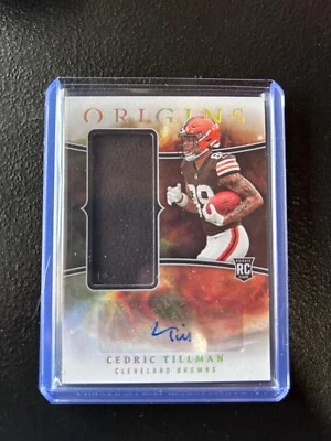 2023 Panini Origins- Cedric Tillman Rookie Jumbo Memorabilia Autograph  - Image 1 of 2