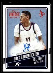 2021-22 Onyx Vintage Signatures Joel Ayayi Rookie Auto Gonzaga University #VAJA - Imagen 1 de 2