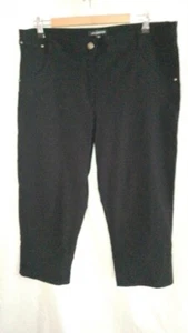 Liz Jordan Womens Black Mid Rise 7/8 Pants Size 16 EUC - Picture 1 of 5