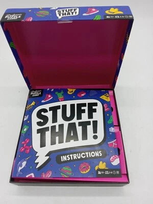 Used, complete. Stuff That! board game, ages 10+. - Image 1 of 4