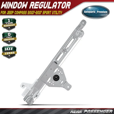 Regulador de ventana eléctrica trasero derecho derecho para Jeep Compass 2007-2017 deportivo utilitario Foto 1 de 4