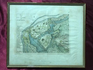 1763 CARTAGENA Stadtplan mit Vororten - KOLUMBIEN- Giuseppe Pazzi - gerahmt - Picture 1 of 4