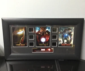 Células de película coleccionables de lujo de la trilogía Iron Man de Marvel 35 mm 11"x20" - Imagen 1 de 6