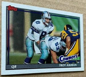 TROY AIKMAN 1991 TOPPS Card #371 NM-MT Condition - Picture 1 of 2