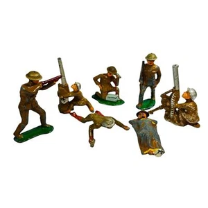 Lot of 7 Barclay Manoil Soldier figures - Picture 1 of 15