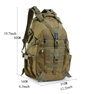 25L Travel Hiking Outdoor Military Molle Tactical Backpack Rucksack Camping Bag - Picture 1 of 18