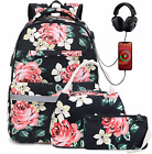 Canvas Backpack for Women Teen Girls School Travel Backpack 14Inch Laptop Bag