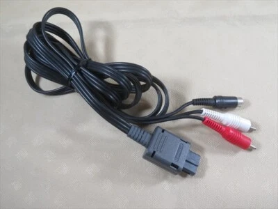S cable Nintendo Super Famicom Gamecube 64 Japan official n64 game s-video sfc - Image 1 of 4